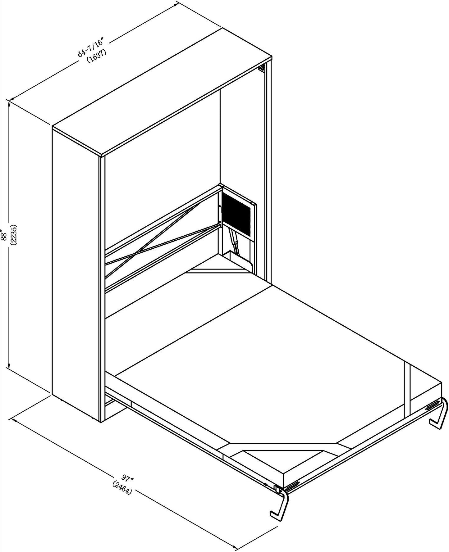 Azores Queen Murphy Bed