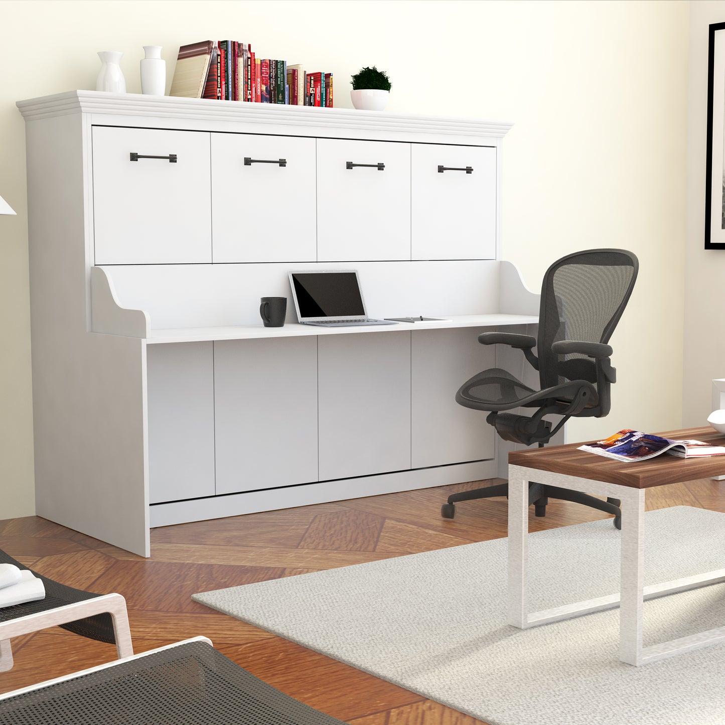 Adonis Full Murphy Bed with Desk
