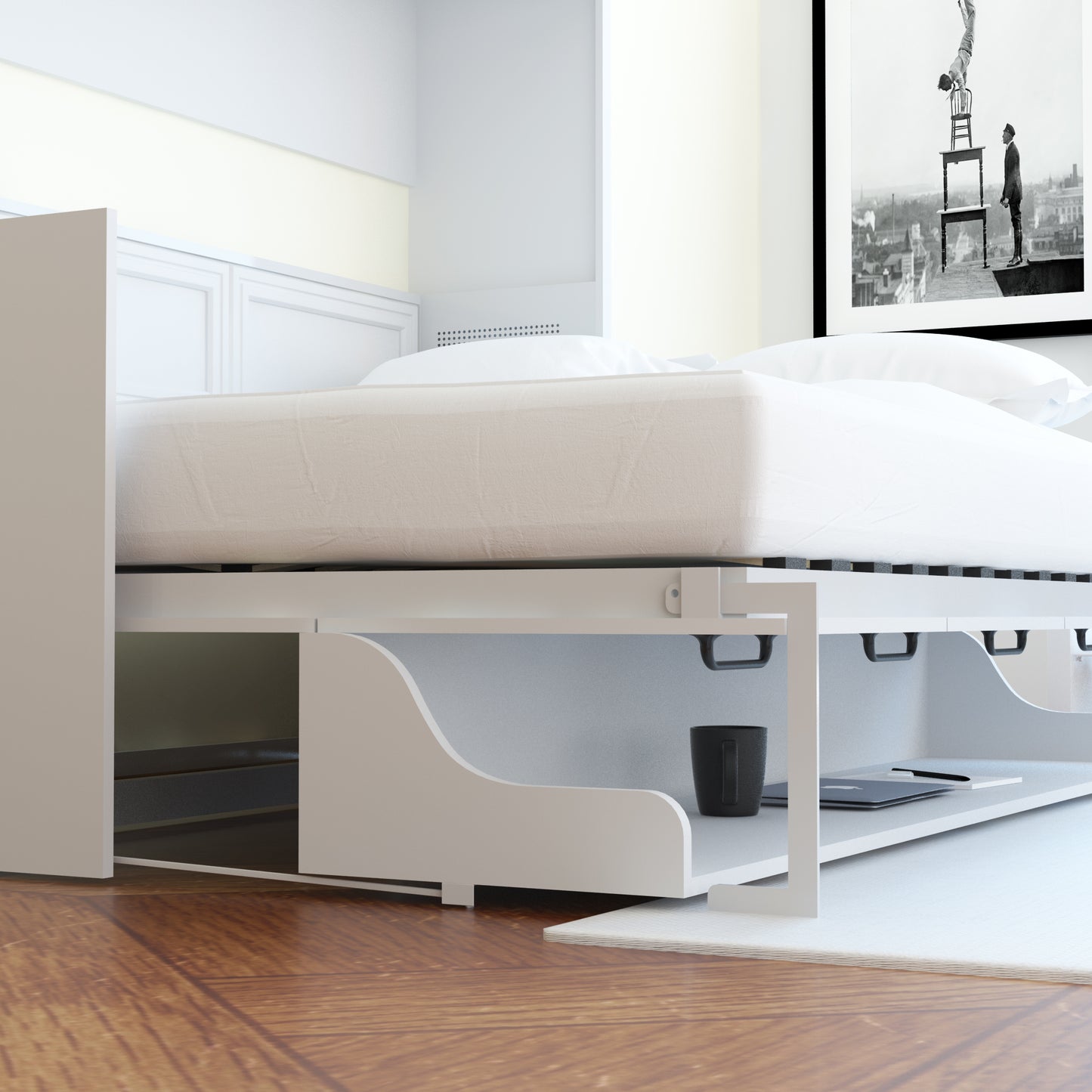 Adonis Full Murphy Bed with Desk