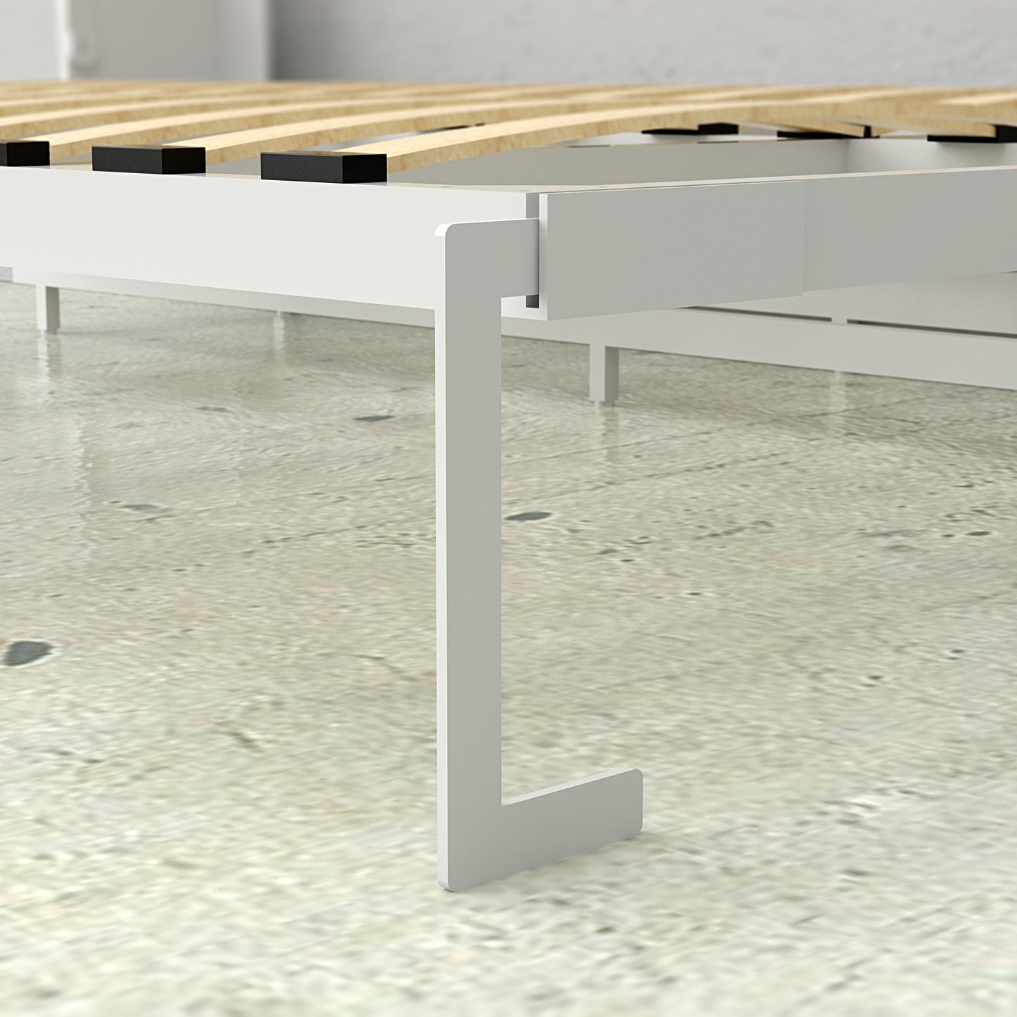 Adonis Queen Murphy Bed White