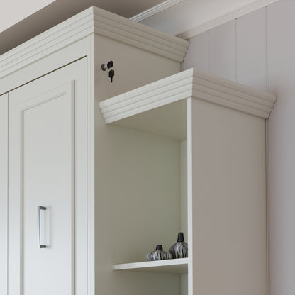 Aegis Queen Murphy Bed with Desk and Integrated Storage - USB Powered