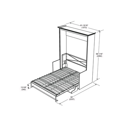 Alegra Full Murphy Bed with Desk