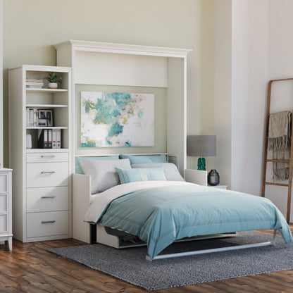 Alegra Queen Murphy Bed with Desk and Single Side Tower