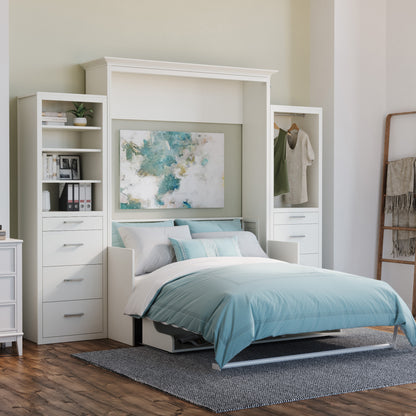Alegra Queen Murphy Bed with Desk and Double Side Towers